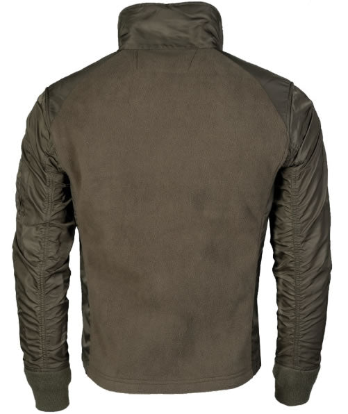 Jachetă Aviator Mil-Tec USAF – jachetă fleece ranger green, vedere din spate