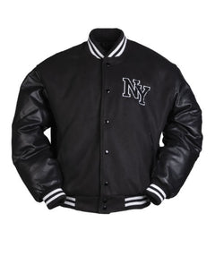 Jachetă Baseball NY Black Brodat