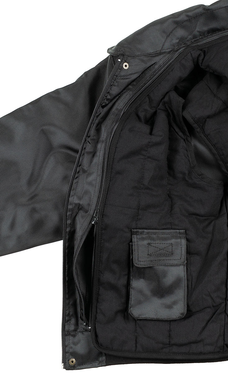Jachetă Blouson Security Negru MFH - Fermoar ascuns, Buzunar mânecă