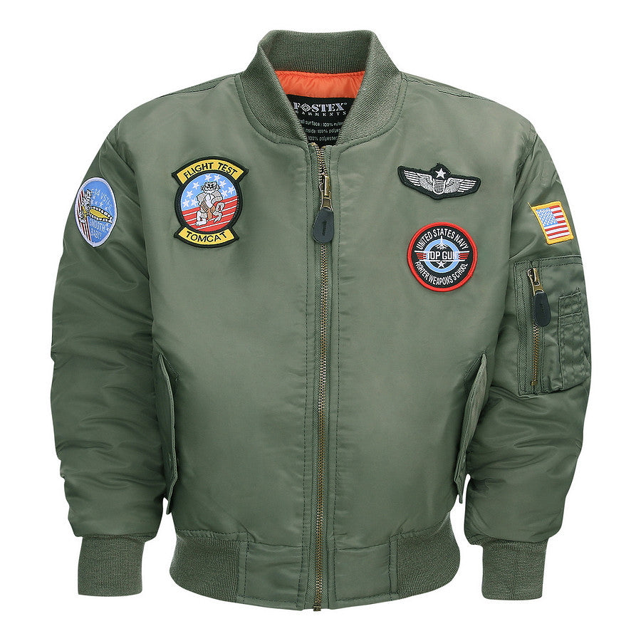 Jachetă Bomber Kinder MA-1 Verde Military-Shop - Stil Autentic & Rezistență
