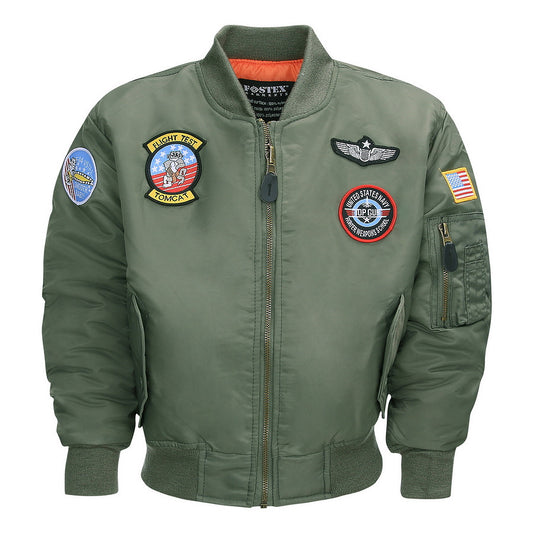 Jachetă Bomber Kinder MA-1 Verde Military-Shop - Stil Autentic & Rezistență