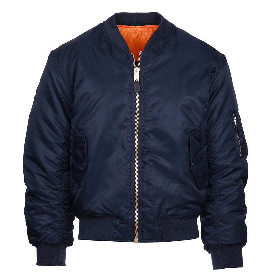 Jachetă Bomber MA-1 Albastru Fostex Garments - Autenticitate și Rezistență