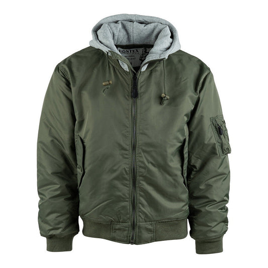 Jachetă Bomber MA-1 Hooded Verde - Stil Autentic & Rezistență Urbană