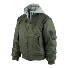 Jachetă Bomber MA-1 Hooded Verde - Stil Autentic & Rezistență Urbană