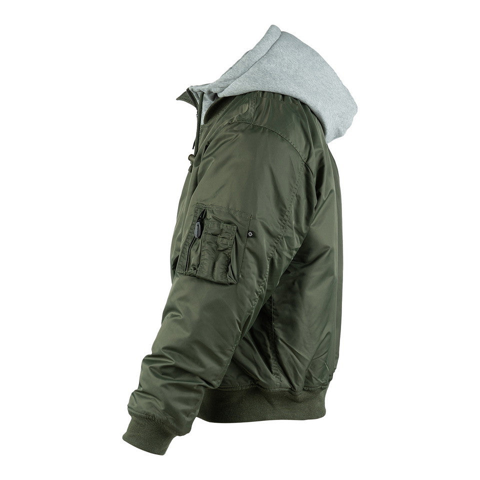 Jachetă Bomber MA-1 Hooded Verde - Stil Autentic & Rezistență Urbană