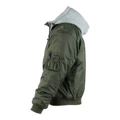 Jachetă Bomber MA-1 Hooded Verde - Stil Autentic & Rezistență Urbană