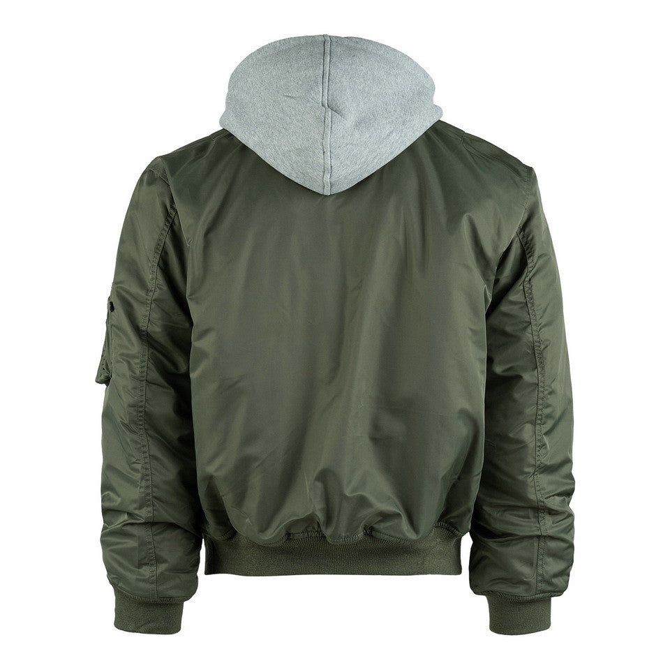 Jachetă Bomber MA-1 Hooded Verde - Stil Autentic & Rezistență Urbană