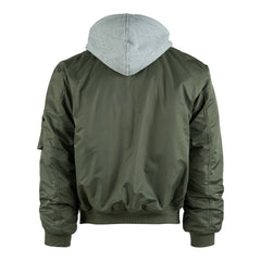 Jachetă Bomber MA-1 Hooded Verde - Stil Autentic & Rezistență Urbană