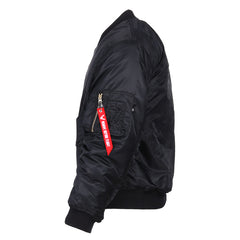 Jachetă Bomber MA-1 Negru Fostex Garments® - Performanță Tactică, Stil Iconic