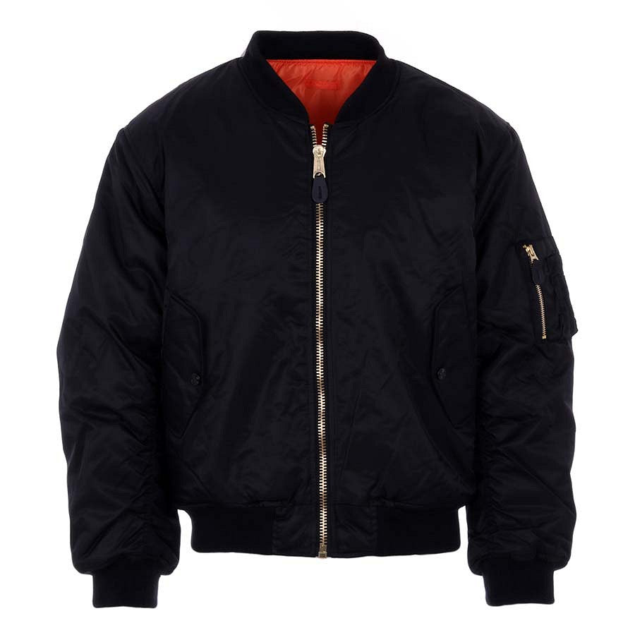 Jachetă Bomber MA-1 Negru Fostex Garments® - Performanță Tactică, Stil Iconic