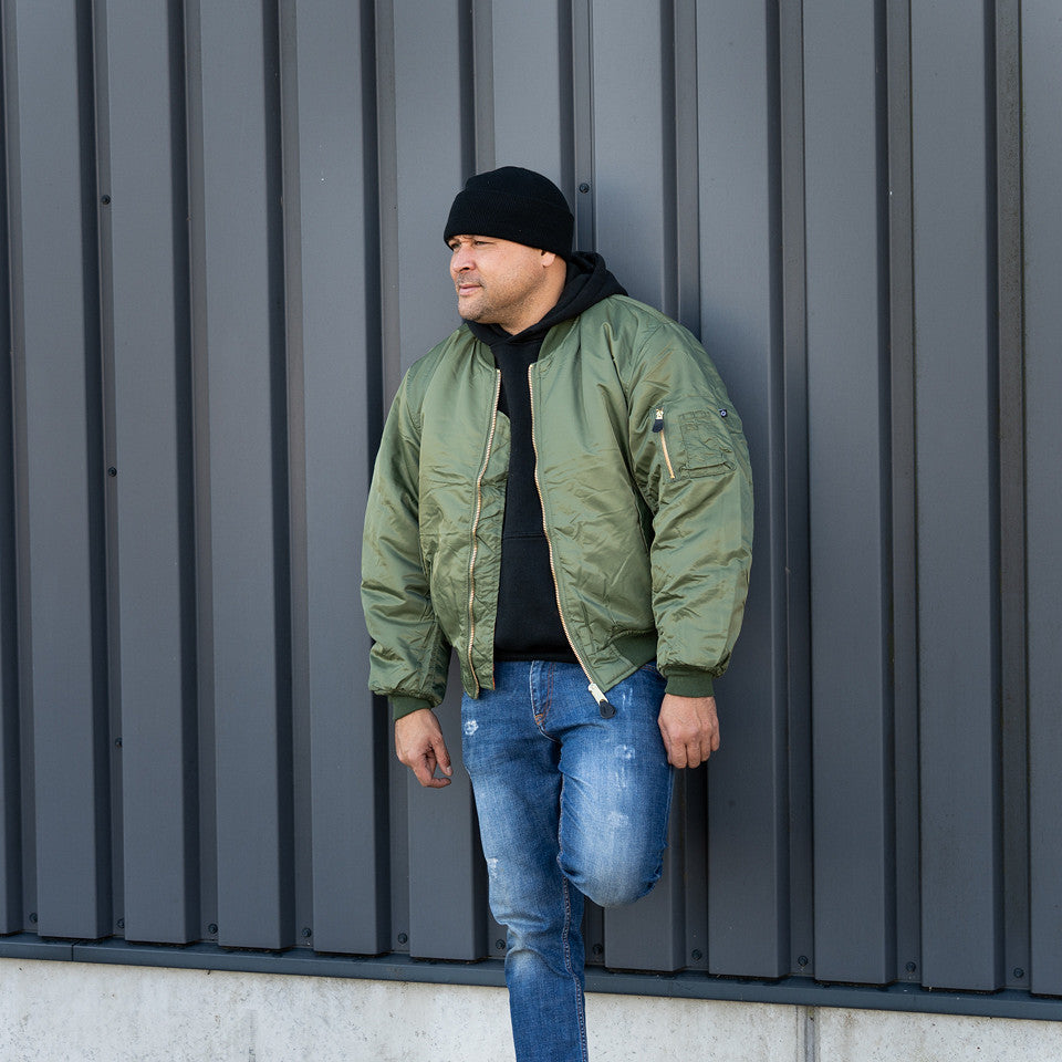 Jachetă Bomber MA-1 Verde Fostex Garments - Rezistență și Stil Legendar