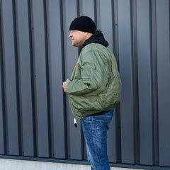 Jachetă Bomber MA-1 Verde Fostex Garments - Rezistență și Stil Legendar