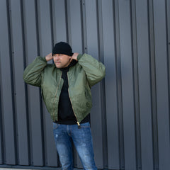 Jachetă Bomber MA-1 Verde Fostex Garments - Rezistență și Stil Legendar