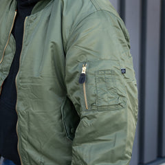 Jachetă Bomber MA-1 Verde Fostex Garments - Rezistență și Stil Legendar