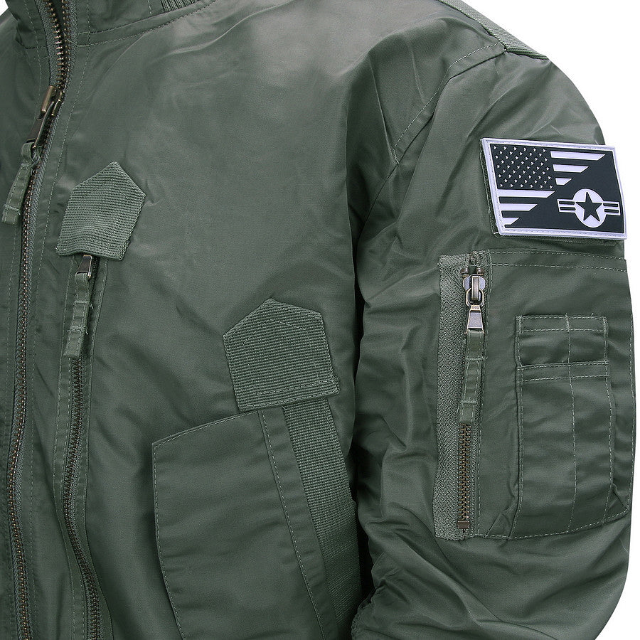 Jachetă Bomber Tactical F-35 Flight Verde - Performanță și Stil Activ