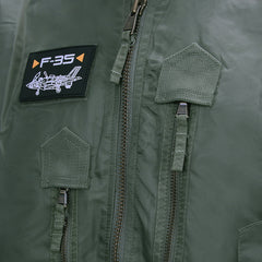 Jachetă Bomber Tactical F-35 Flight Verde - Performanță și Stil Activ
