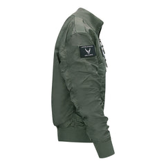 Jachetă Bomber Tactical F-35 Flight Verde - Performanță și Stil Activ