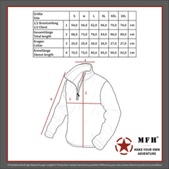 Jachetă Brit. Thermojacke "Lightweight" Oliv MFH - Windproof, Water-repellent
