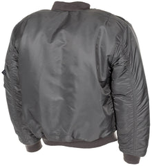 Jachetă Combat Pilot MA1 US Gri Urban MFH - Reversibilă, Fermoar Rezistent