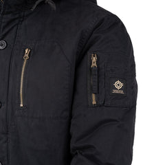 Jacheta Commander Army Parka Negru Fostex - Căldură Neînfricată și Stil Tactic