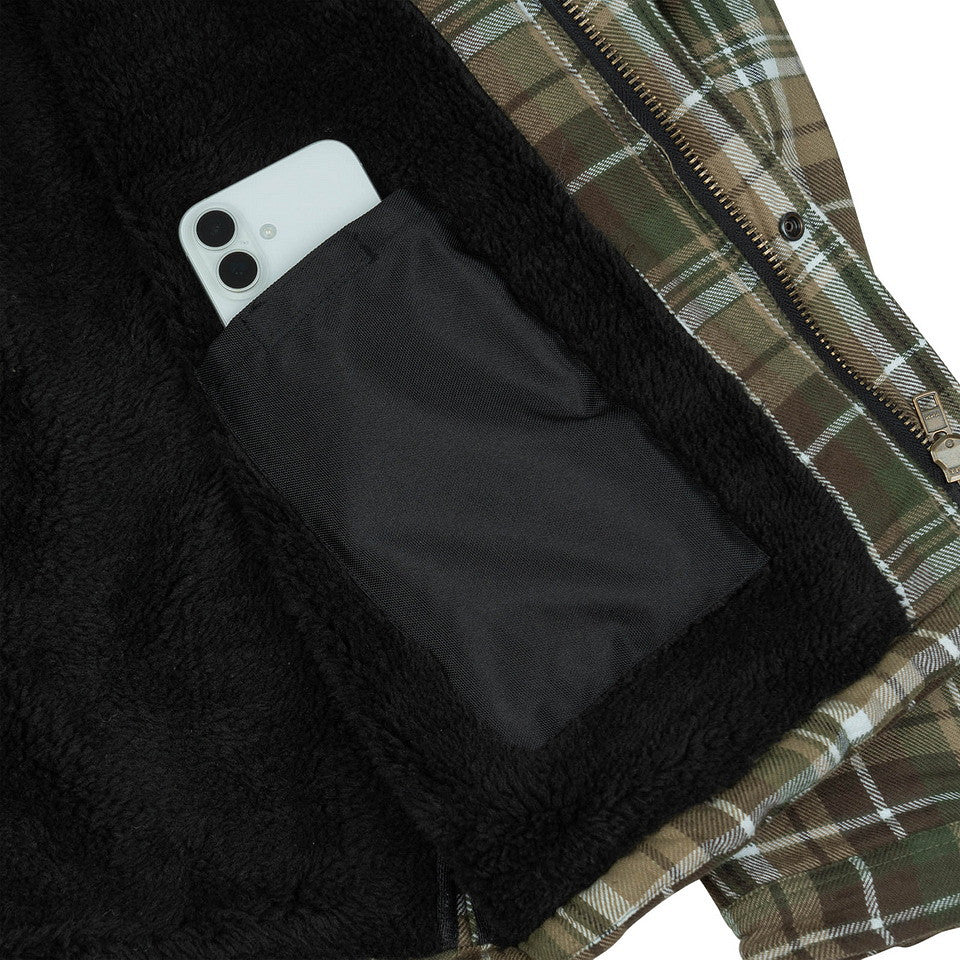 Jachetă Contractor Sherpa Maro/Verde Fostex Garments - Căldură și Rezistență Tactice