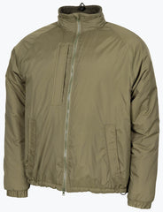 Jachetă de Iarnă Brit. Thermojacke Oliv MFH - Fermoar 2-sens, Glugă Ascunsă