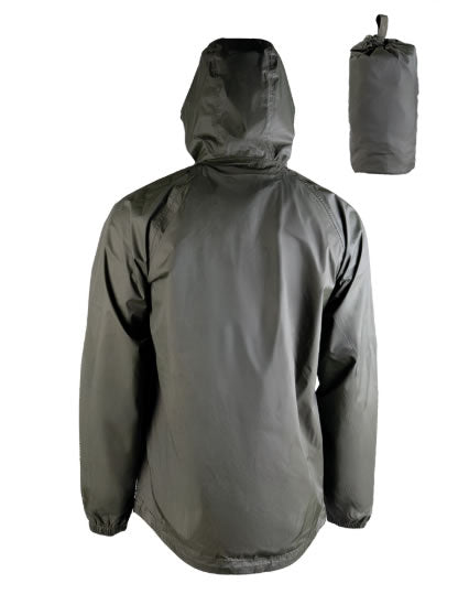 Jacheta de Ploaie Compactă și Ușoară Pentru Outdoor - Oliv
