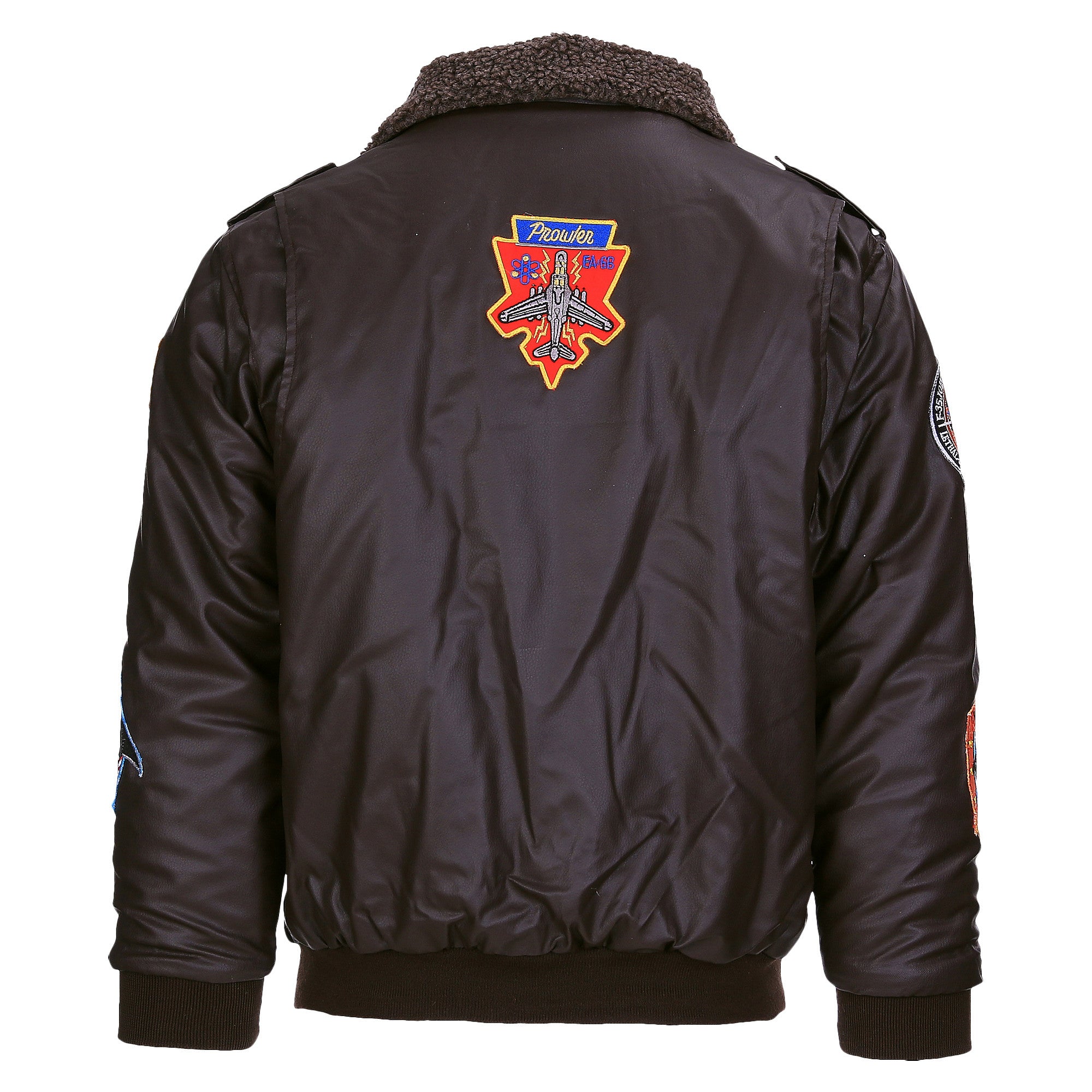 Jachetă de Zbor Copii Kinder Flight Jacket PU Piele Maro - Stil Adevărat pentru Micii Aviatori