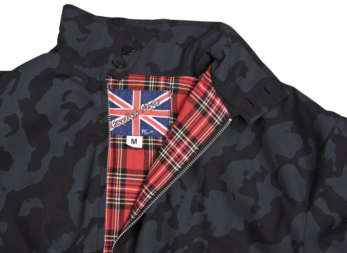 Jachetă English Style Night-camo MFH - Fermoar ascuns, Guler ridicat