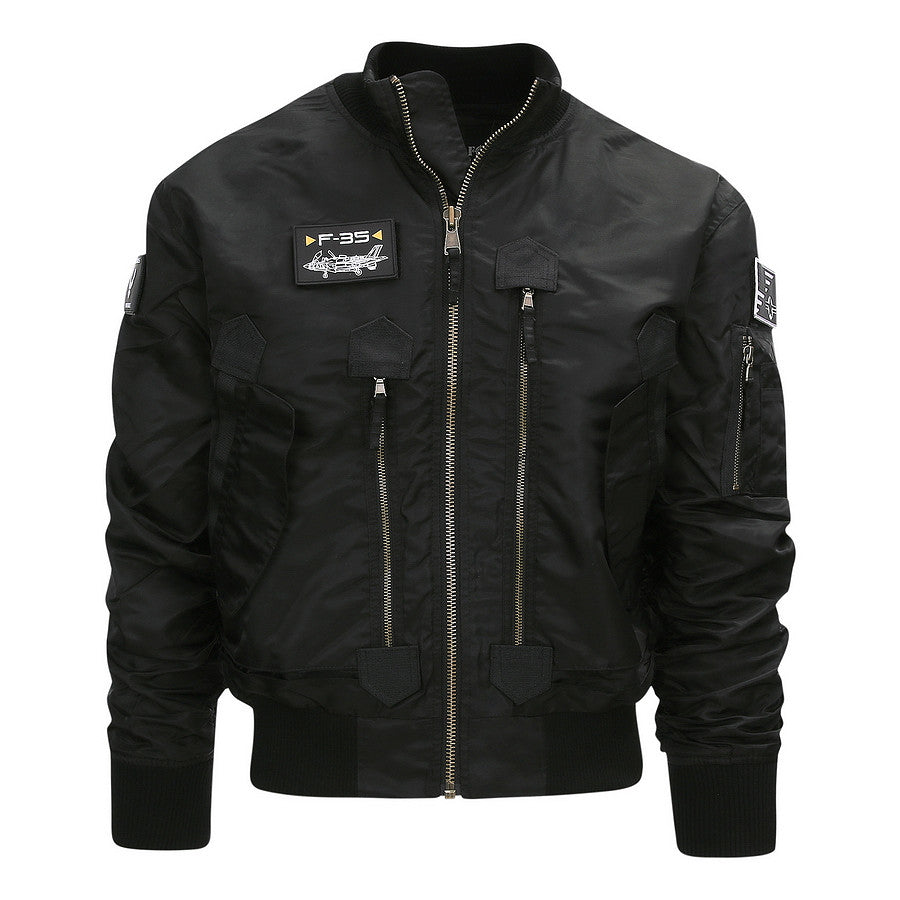 Jachetă F-35 Flight Jacket Negru Military-Shop - Performanță & Stil Tactical Superior