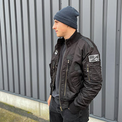 Jachetă F-35 Flight Jacket Negru Military-Shop - Performanță & Stil Tactical Superior