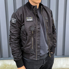 Jachetă F-35 Flight Jacket Negru Military-Shop - Performanță & Stil Tactical Superior