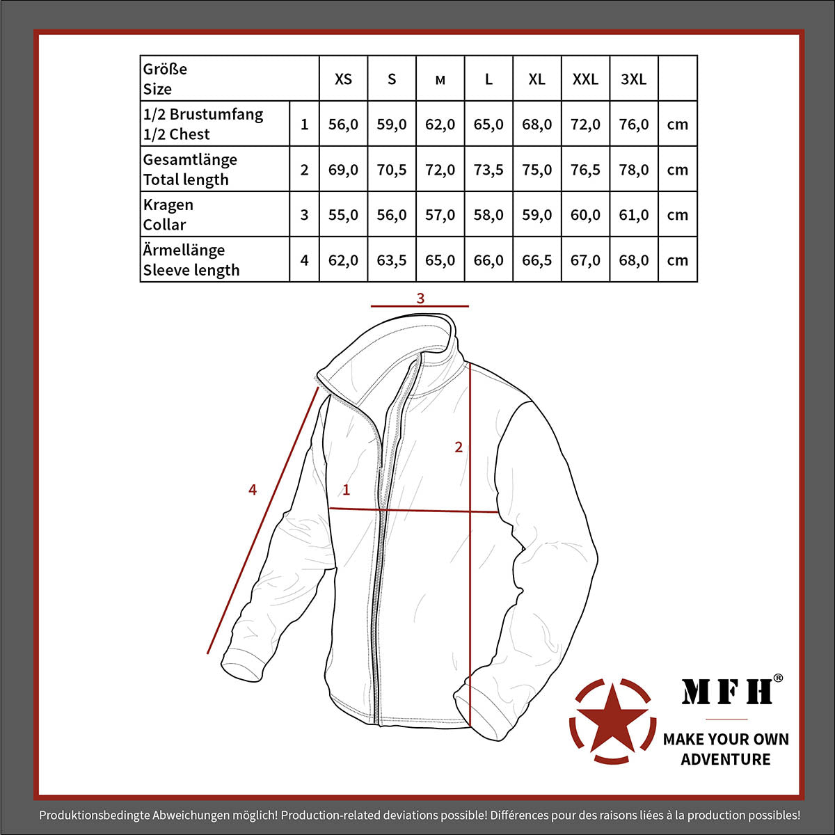 Jachetă Fleece Alpin MFH Professional Oliv – Membrană Breathtex, 4 Buzunare - poza 5