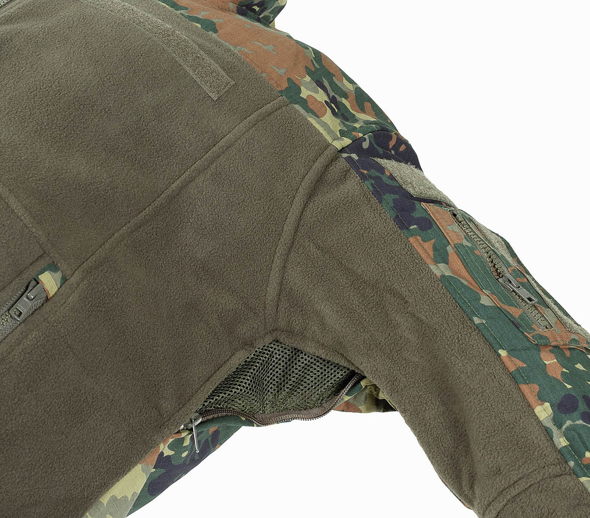 Jachetă Fleece Combat BW Camo MFHProfessional - Fermoare YKK, Întărituri Ripstop