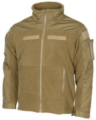 Jachetă Fleece Combat Coyote MFHProfessional - Fermoare YKK, Ranforsări Ripstop