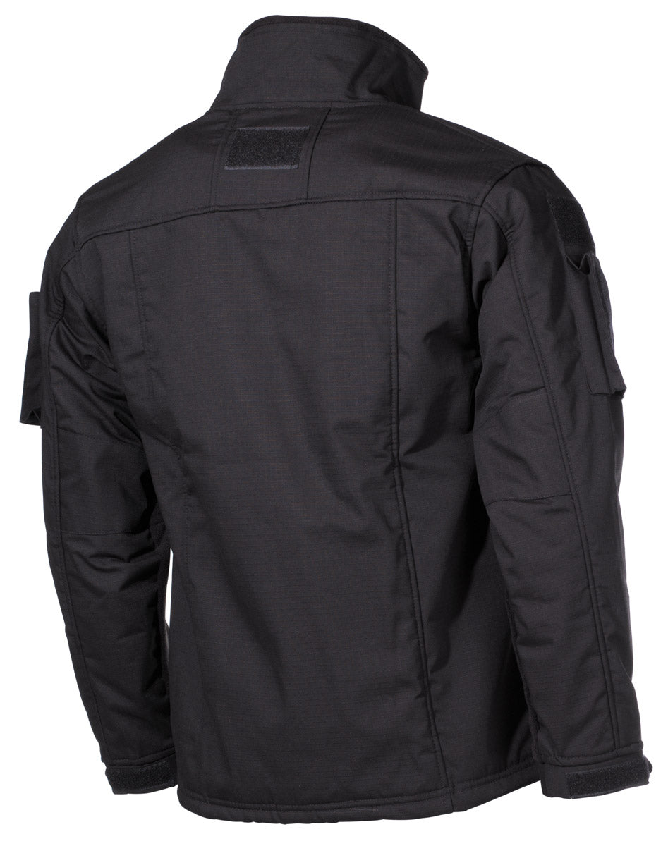 Jachetă Fleece Combat Negru MFHProfessional - Fermoare YKK, Ranforsări Ripstop