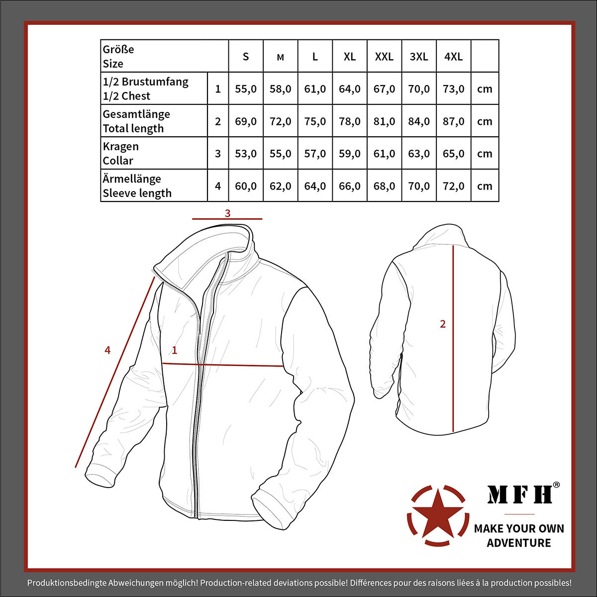 Jachetă Fleece Combat Oliv MFHProfessional - Fermoare YKK, Întărituri Ripstop