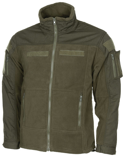 Jachetă Fleece Combat Oliv MFHProfessional - Fermoare YKK, Întărituri Ripstop