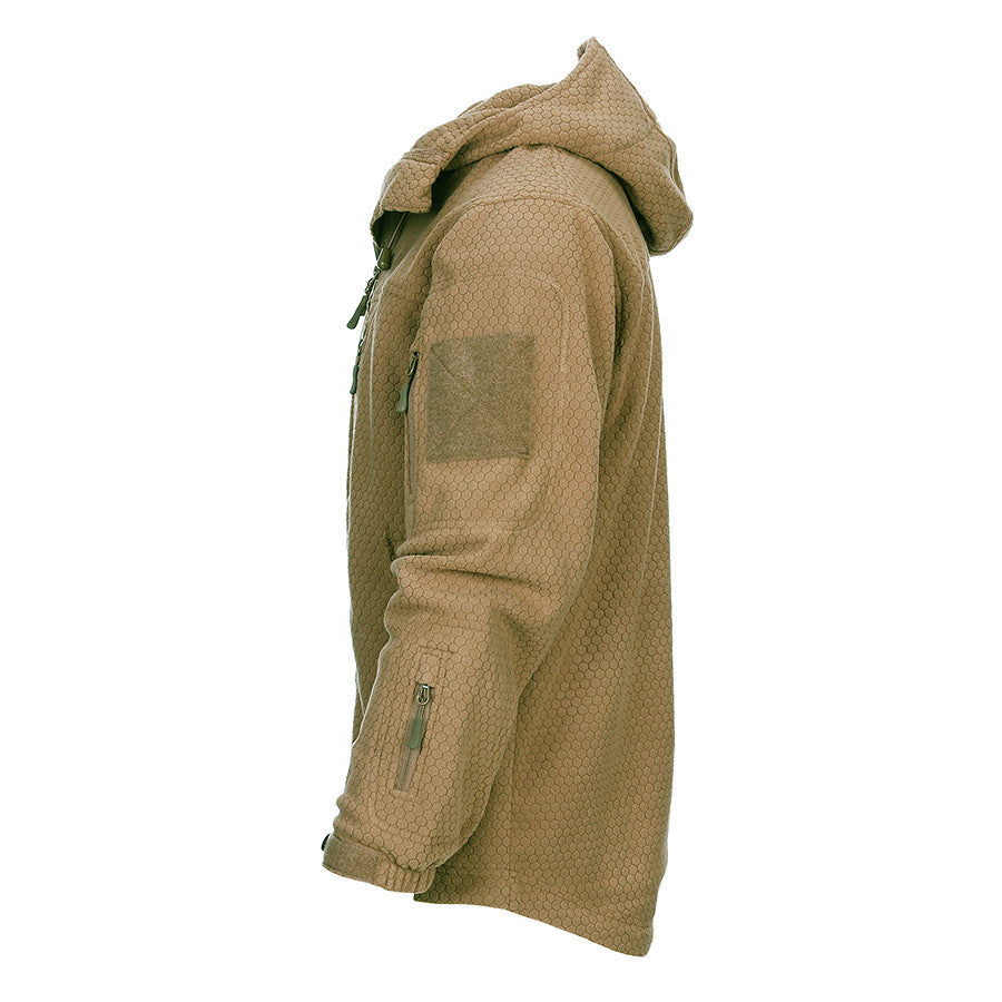 Jachetă Fleece Hexagon Coyote - Adaptabilitate Tactică Maximă