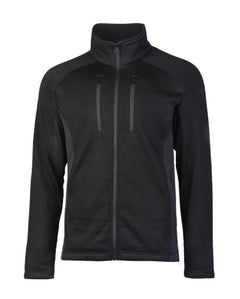 Jachetă Fleece Outdoor Neagră pentru Vreme Rece