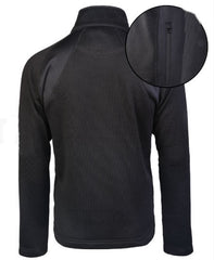 Jachetă Fleece Outdoor Neagră pentru Vreme Rece