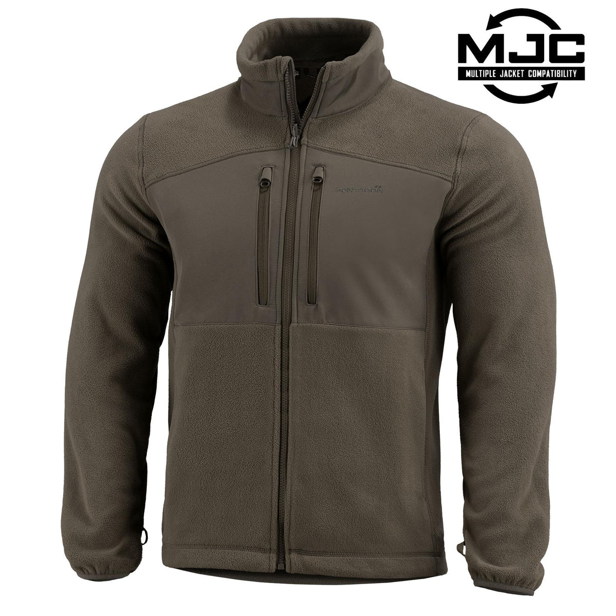 Jachetă Fleece Pentagon Ajax 2.5 – 385 g/m², Compatibilă MJC, RAL 7013