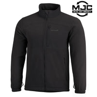 Jachetă Fleece Pentagon Athos 2.5 – 320 g/m², Buzunar Softshell, Neagră