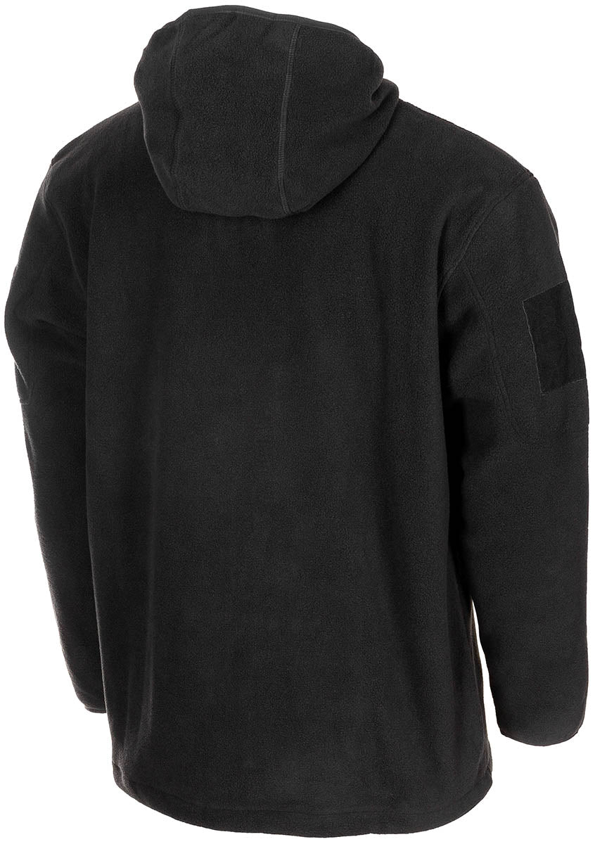 Jachetă Fleece Tactical Negru MFH - Fermoare YKK, Panouri Velcro