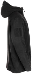 Jachetă Fleece Tactical Negru MFH - Fermoare YKK, Panouri Velcro