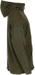 Jachetă Fleece Tactical Oliv MFH - Fermoare YKK, Buzunare Braț