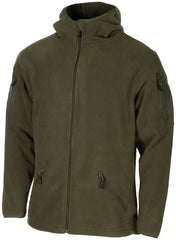 Jachetă Fleece Tactical Oliv MFH - Fermoare YKK, Buzunare Braț