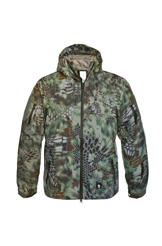 Jachetă Hardshell Respirabilă MANDRA® WOOD – Camuflaj Funcțional pentru Condiții Extreme