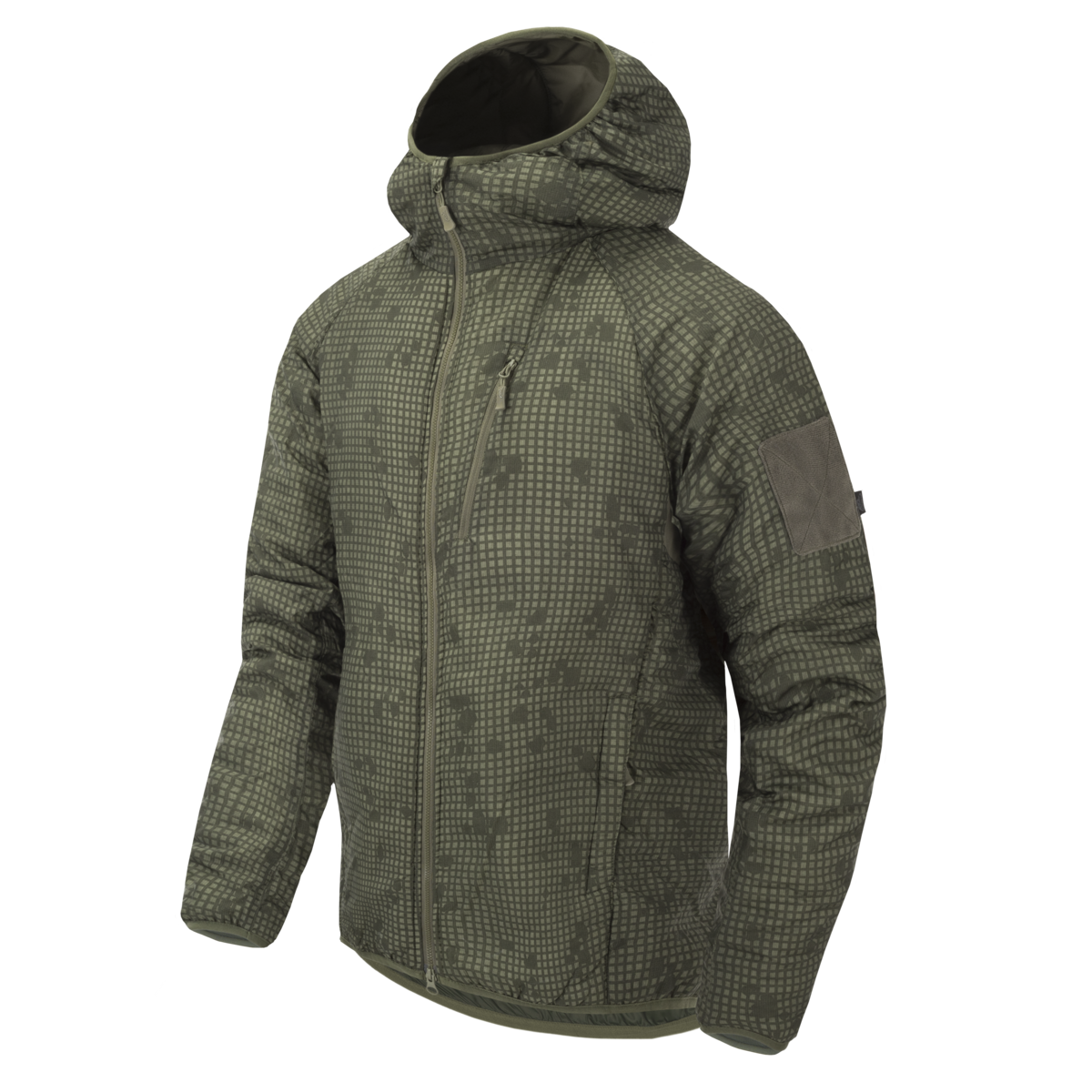 Jachetă Helikon-Tex Wolfhound Hoodie Climashield® Apex 67g Desert Night Camo