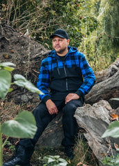 Jachetă Houthakkers Negru/Albastru Military-Shop - Versatilitate Tactică